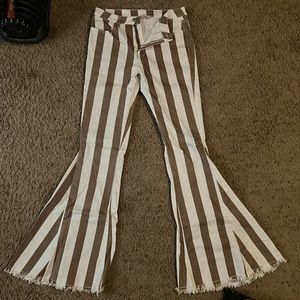 Striped Flare Saints & Hearts Jeans